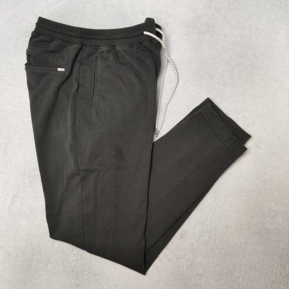 Vuori Pants - Vuori Jogger Pants Womens M Gray French Terry Boyfriend Pockets Slim Taoer V457